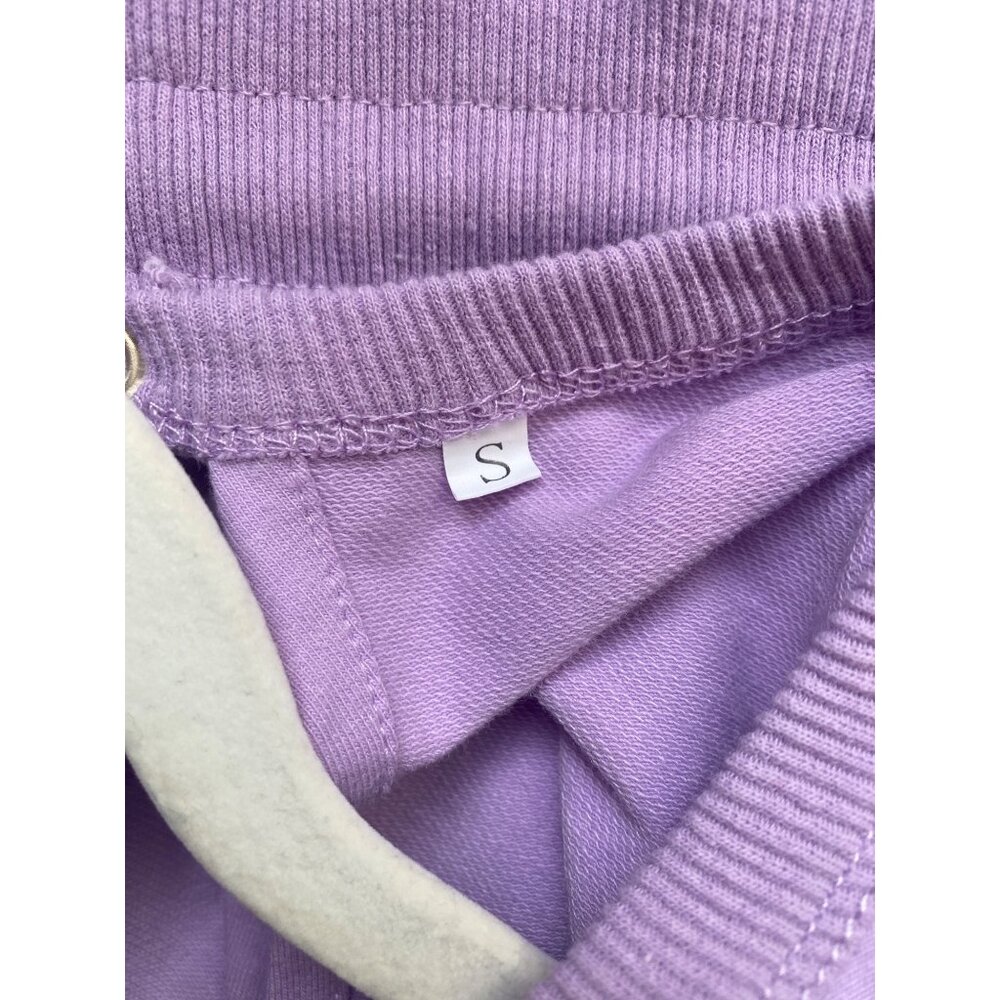 Sleeveless Jogger Style Lavender Jumpsuit With Keyhole Size S - Picture 6 of 7